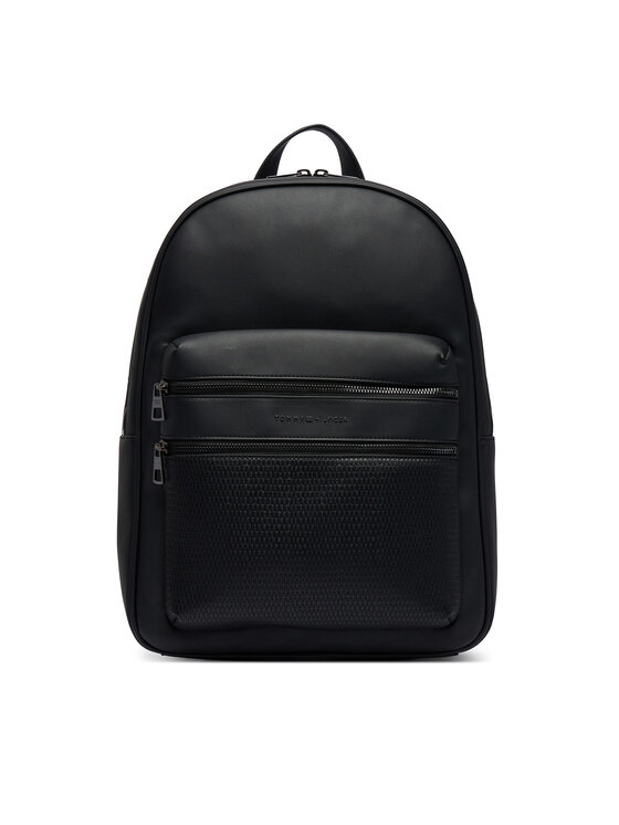 Tommy Hilfiger Tommy Hilfiger Mugursoma Th Woven Backpack AM0AM14093 Melns
