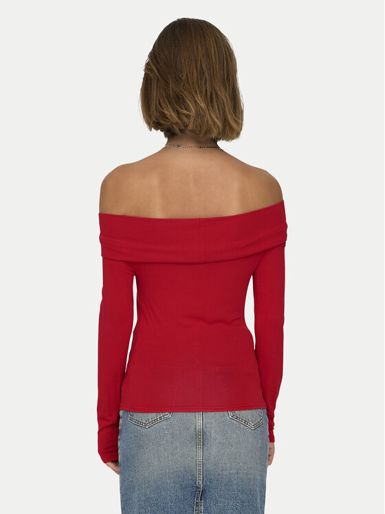 ONLY ONLY Bluse Fayola 15339435 Rot Slim Fit