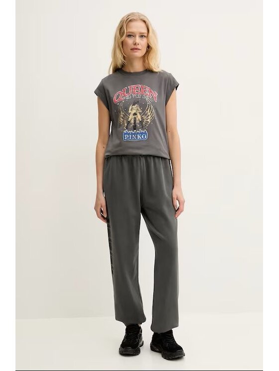 PINKO PINKO Pantaloni chino 88826 Grigio Regular Fit