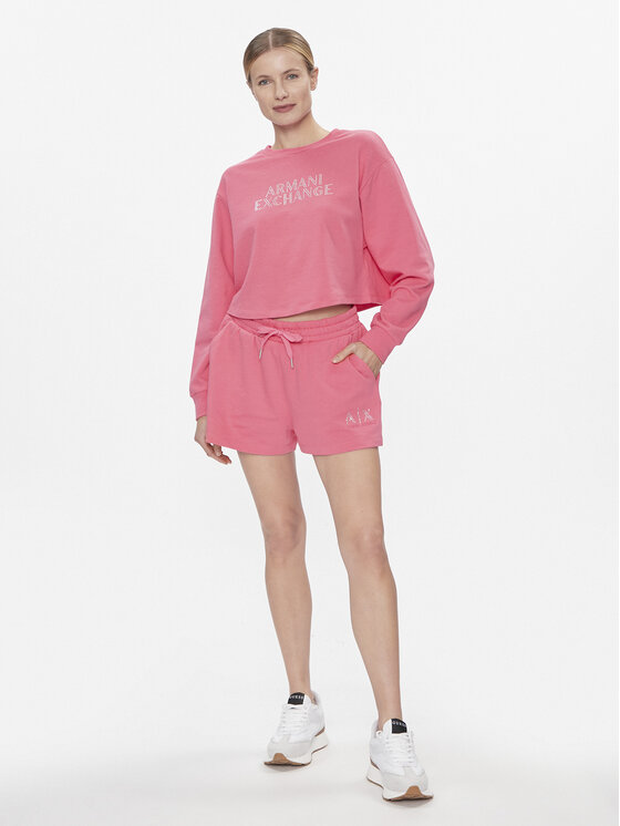 Armani Exchange Armani Exchange Sportske kratke hlače 3DYS89 YJFHZ 14BH Ružičasta Regular Fit