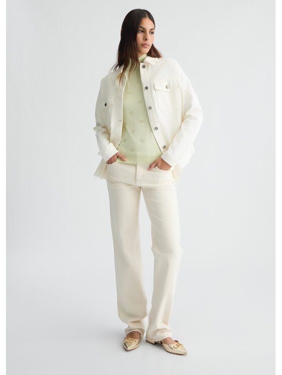Liu Jo Liu Jo Giacca di jeans UA5165DS06910701 Bianco Regular Fit