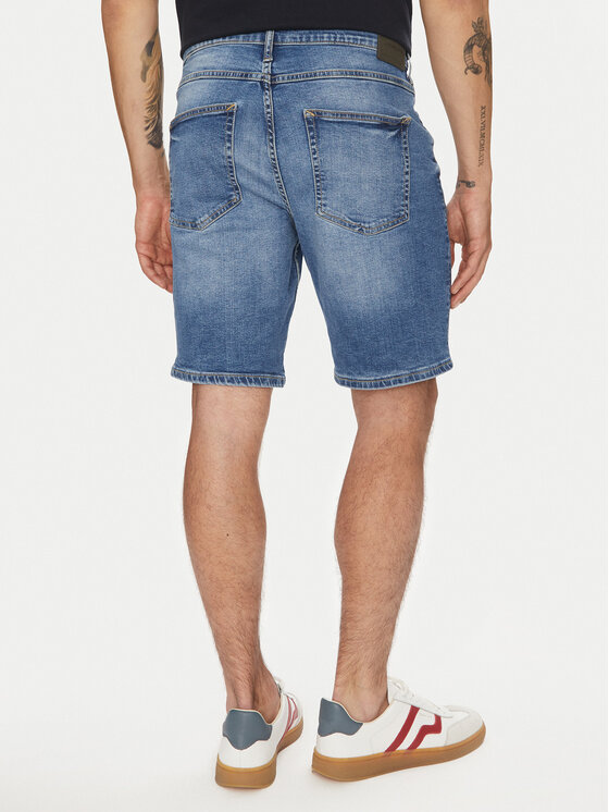 Lindbergh Lindbergh Džínsové šortky 30-550000VBL Modrá Loose Fit