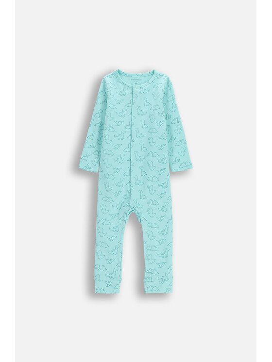 Coccodrillo Coccodrillo Pajac WC6404204PJS-013 Turkusowy Regular Fit
