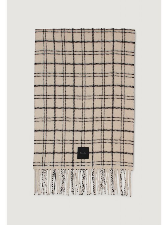 Calvin Klein Sciarpa MINI CHECK Beige