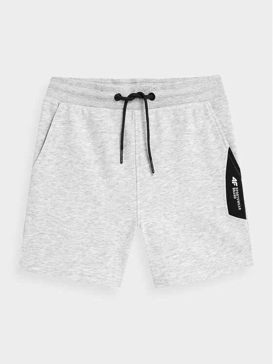 4F 4F Szorty sportowe 4FJSS23TSHOM049 Szary Regular Fit