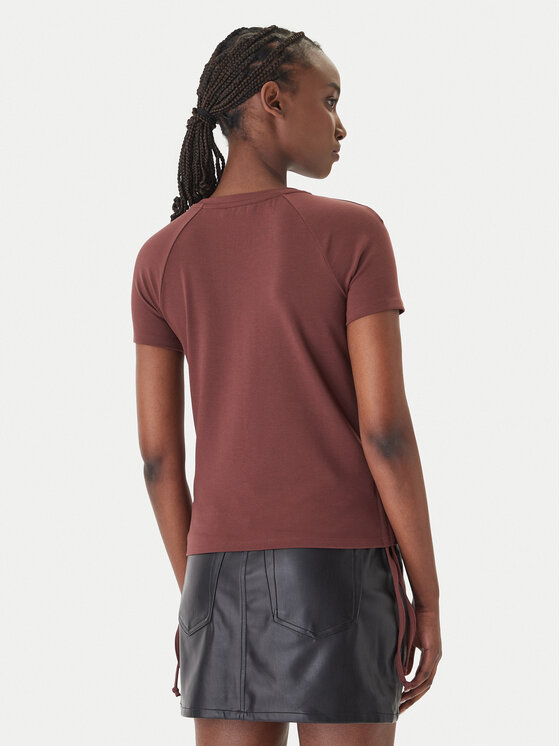 Patrizia Pepe Patrizia Pepe T-Shirt 2M4549/J416-B887 Hnědá Reglan Fit