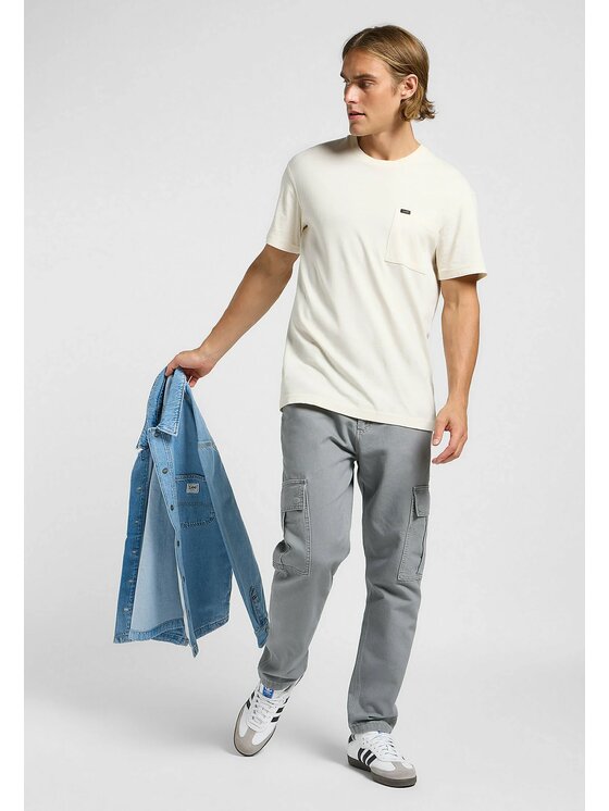 Lee Lee Spodnie materiałowe CARGO PANT HD Szary Cargo Fit