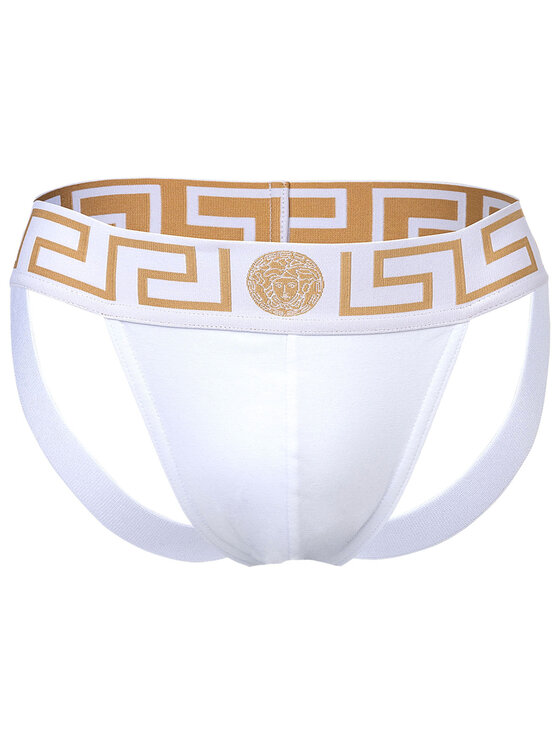 Slipy Jock Strap Versace, Rozmiar S, Białe, 26530
