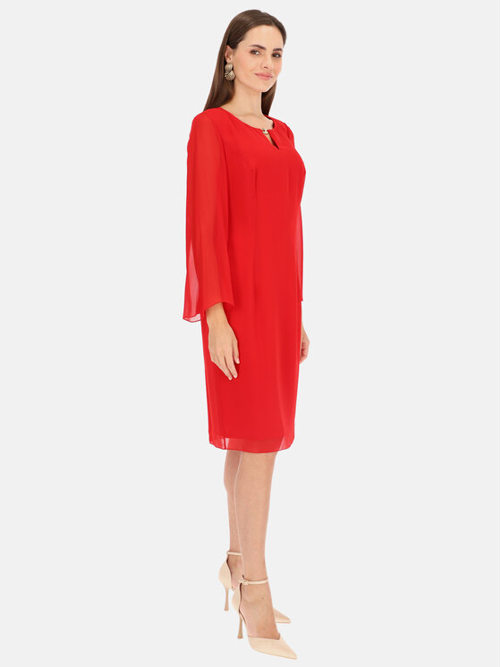 Potis & Verso Potis & Verso Sukienka koktajlowa Paula Czerwony Regular Fit