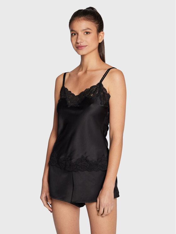 LAUREN RALPH LAUREN Lauren Ralph Lauren Pižama ILN11684 Črna Regular Fit