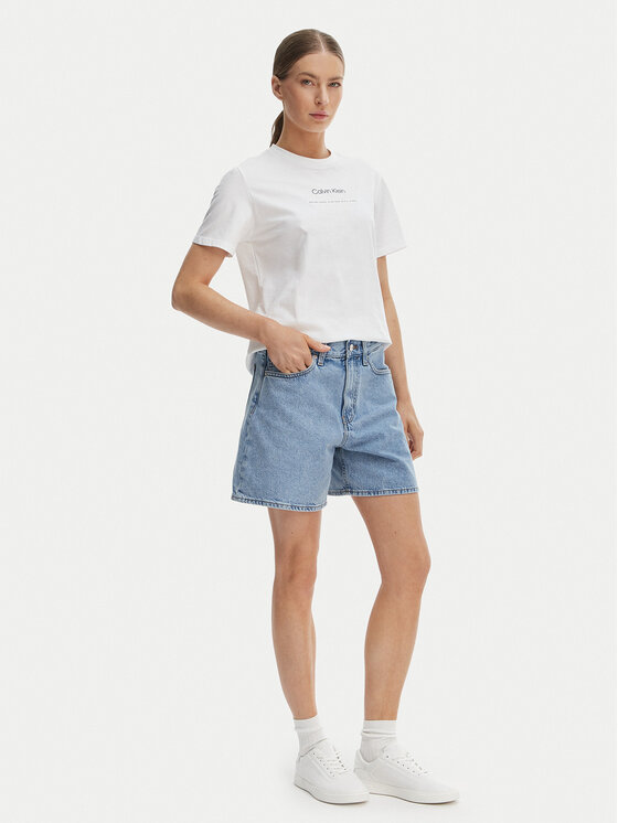 Calvin Klein Jeans Calvin Klein Jeans Majica Classic LV047C811G Bela Regular Fit