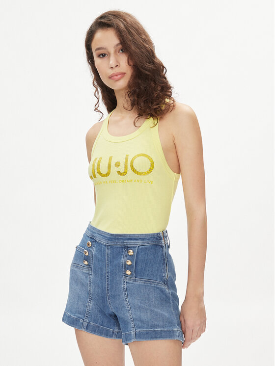 Liu Jo Liu Jo Top MA4327 J4695 Galben Slim Fit