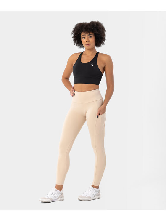 Carpatree Carpatree Legginsy Libra leggings Beżowy Fitted Fit
