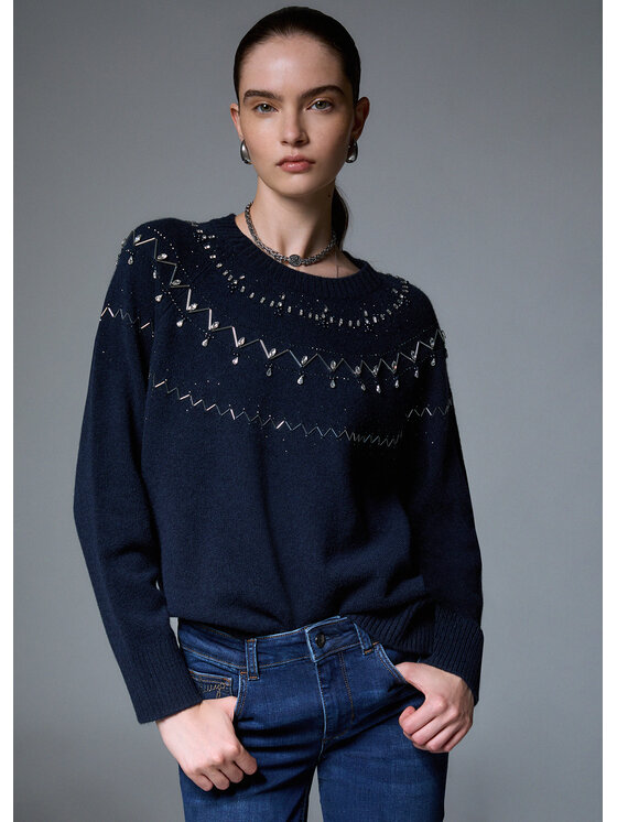 Liu Jo Liu Jo Maglione WF6371MS009L9528 Azzurro chiaro Regular Fit