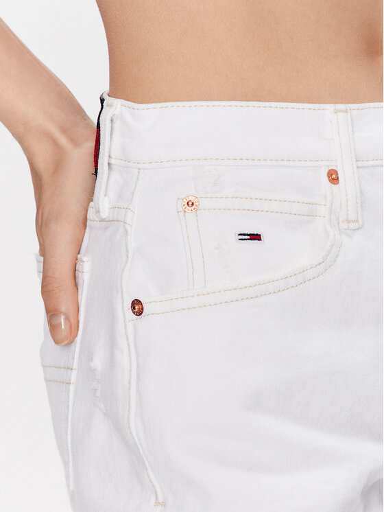 Tommy Jeans Tommy Jeans Pantaloni scurți de blugi DW0DW15611 Alb Regular Fit