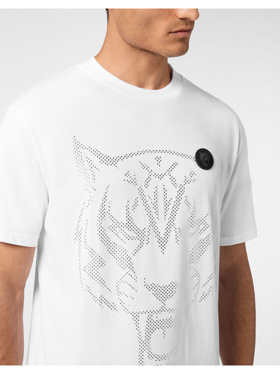 Plein Sport Plein Sport T-Shirt 22425 Biały Regular Fit