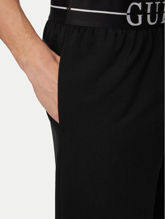 Guess Guess Szorty sportowe U6GD00 KC241 Czarny Regular Fit