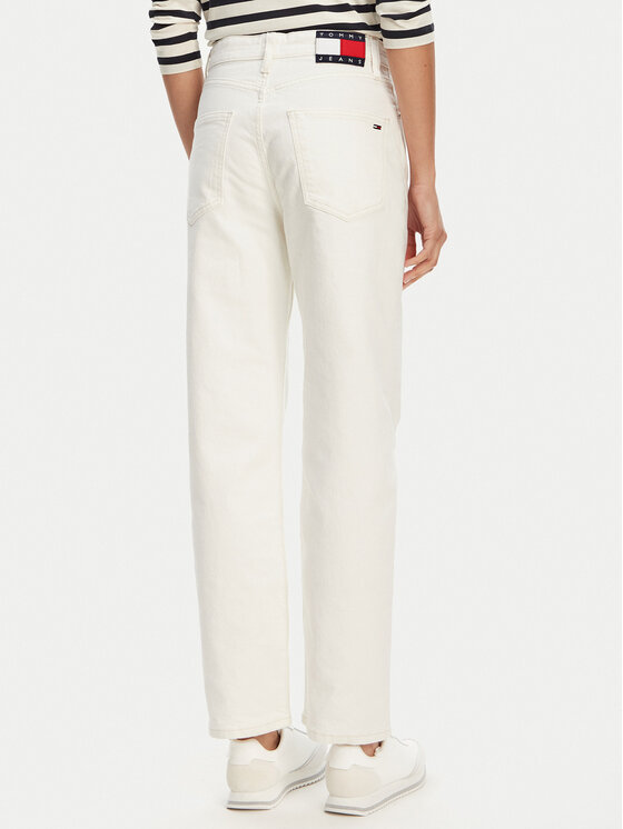 Tommy Jeans Tommy Jeans Blugi Layla DW0DW20481 Alb Straight Fit