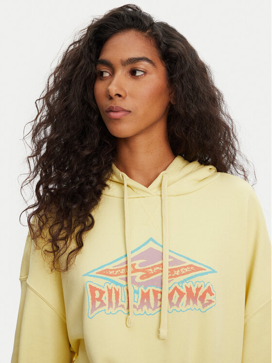 Billabong Billabong Bluza All Time EBJFT00146 Żółty Boxy Fit