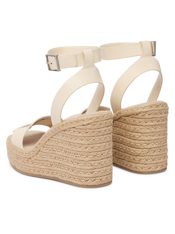 Calvin Klein Calvin Klein Espadrile Wedge Espad 70 Embl Lth HW0HW02897 Bej