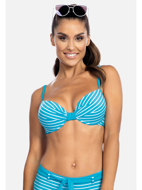 Góra od bikini, rozmiar 40E, Niebieski, FG21H