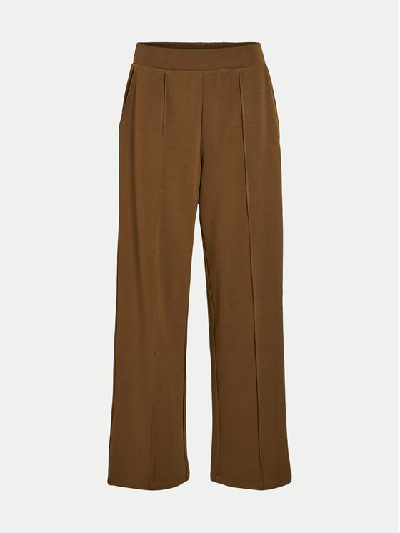 Vila Vila Pantaloni di tessuto Reflecti 14098897 Marrone Wide Leg