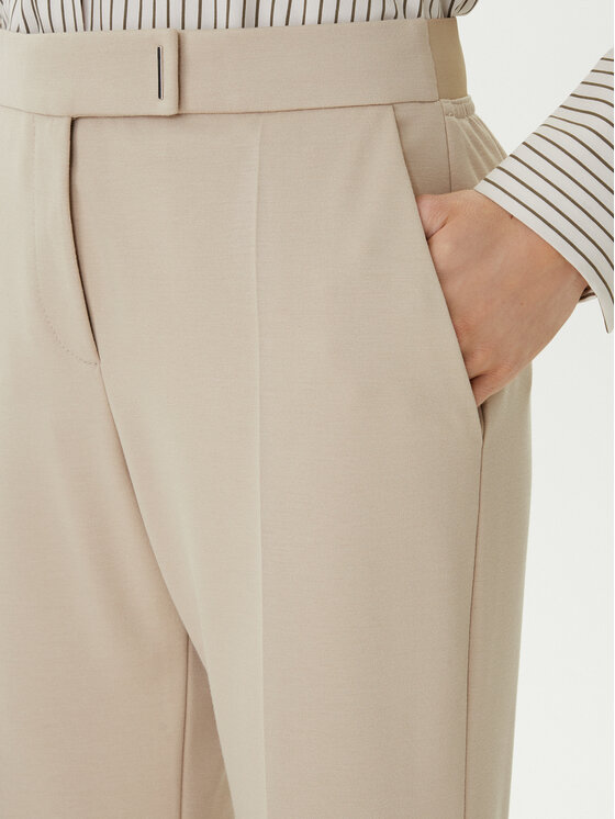 BOSS BOSS Auduma bikses Talia4 50551907 Bēšs Relaxed Fit