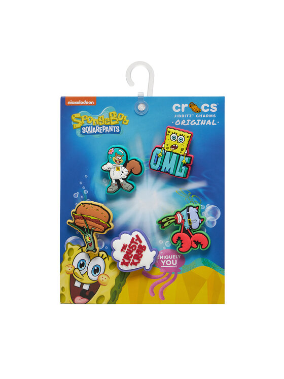 Crocs Schuhverzierung Jibbitz Spongebob 5pck 10010012 Bunt, Größe OS