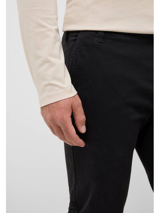 Mustang Mustang Chinosy Style Daytona Chino Czarny Slim Fit