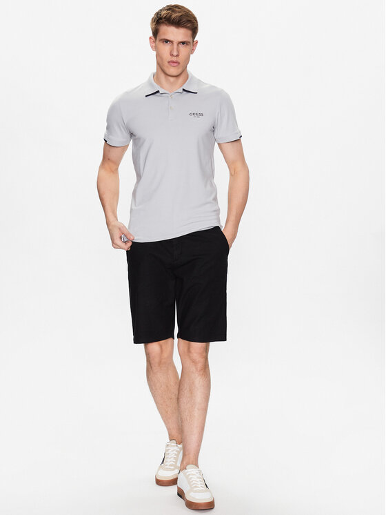 Guess Guess Σορτς υφασμάτινο Mick M3GD02 WFBX3 Μαύρο Loose Fit