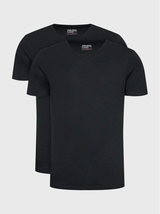 Blend Blend Souprava triček Dinton 701996 Černá Slim Fit