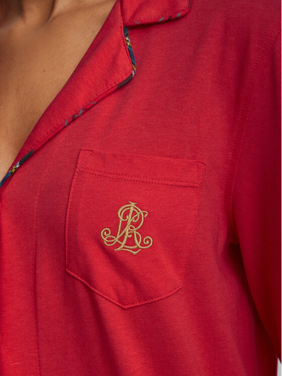 LAUREN RALPH LAUREN LAUREN RALPH LAUREN Piżama ILN92561F Czerwony Regular Fit