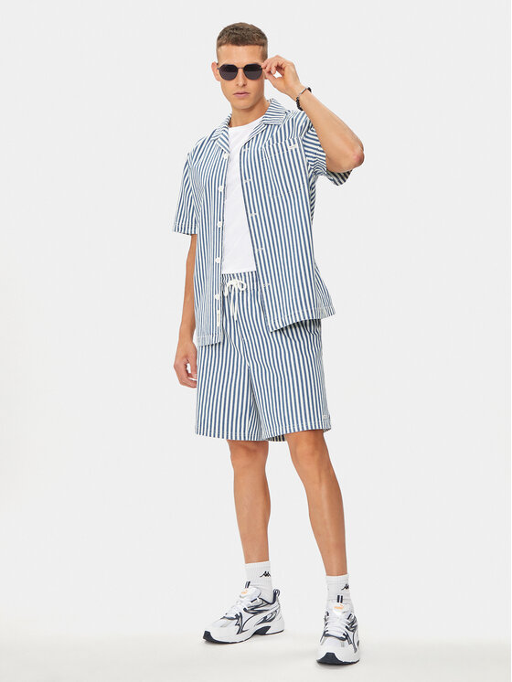 Mustang Mustang Srajca Holiday 1015343 Modra Relaxed Fit