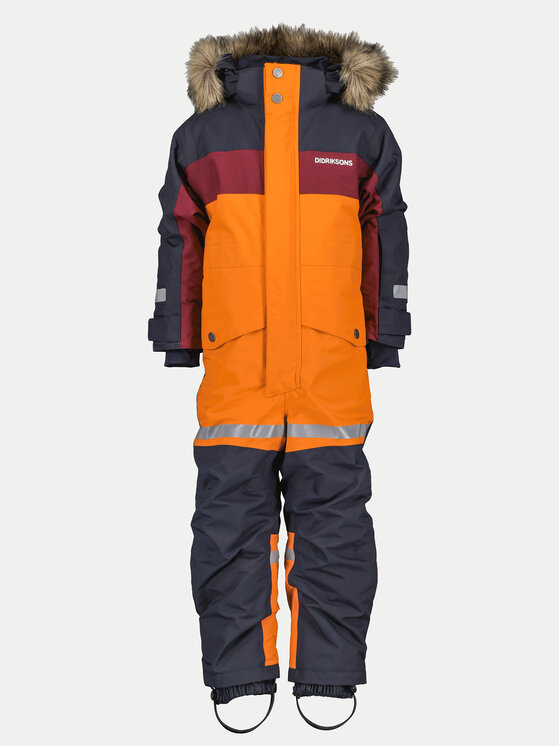 Didriksons Didriksons Зимен детски гащеризон Bjärven 505466 Оранжев Regular Fit