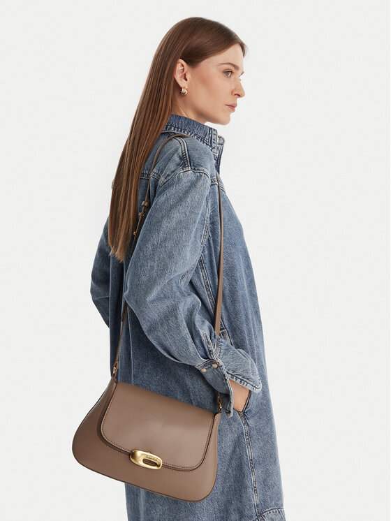 Calvin Klein Calvin Klein Handtasche Hardware Flap Meidum Crossbody LV04F3401G Beige