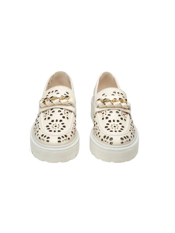 Cult Cult Mokasyny sLASH 4447 FLORAL PERF Beżowy