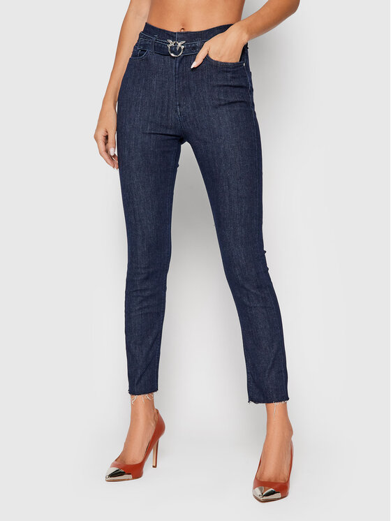 Pinko Jeans hlače Susan AI 21-22 PDEN 1J10P0 Y78R Modra Skinny Fit