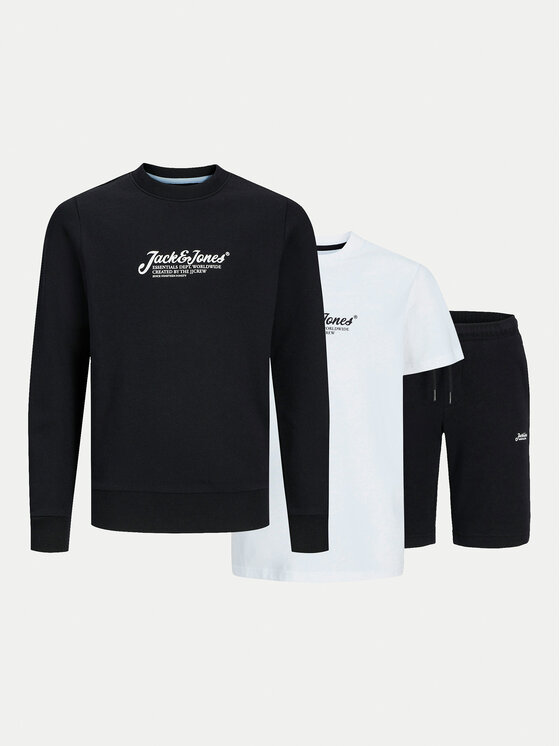 Jack&Jones Junior Tepláková súprava Beau 12278386 Čierna Regular Fit
