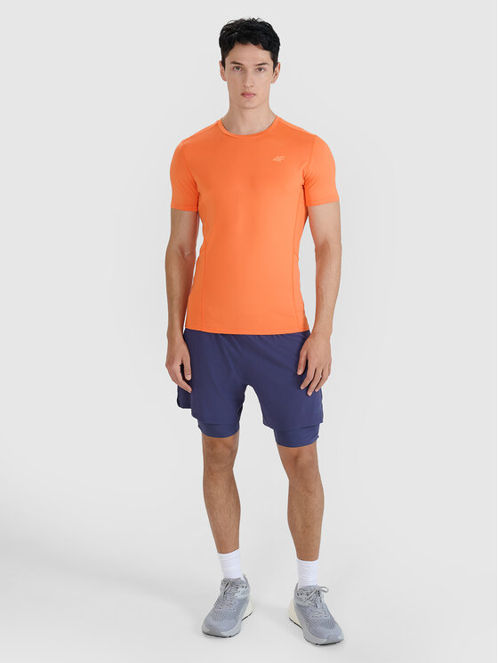 4F 4F Koszulka techniczna BLAST Pomarańczowy Slim Fit