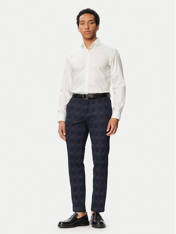 HUGO HUGO Hlače Hesten263X-H spo50565367 Tamnoplava Extra Slim Fit