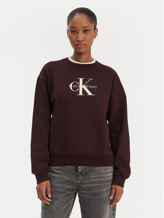 Calvin Klein Jeans Calvin Klein Jeans Bluză Monologo LV047B234G Maro Regular Fit