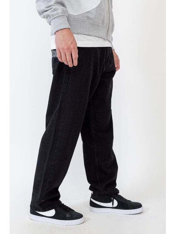 Mercur Mercur Jeansy Flash Czarny Baggy Fit