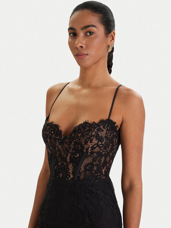 Bardot Bardot Официална рокля Blaine 60180DB Черен Slim Fit