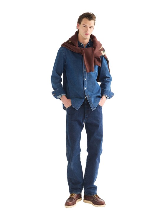 Wrangler Wrangler Koszula 112386941 Niebieski Regular Fit