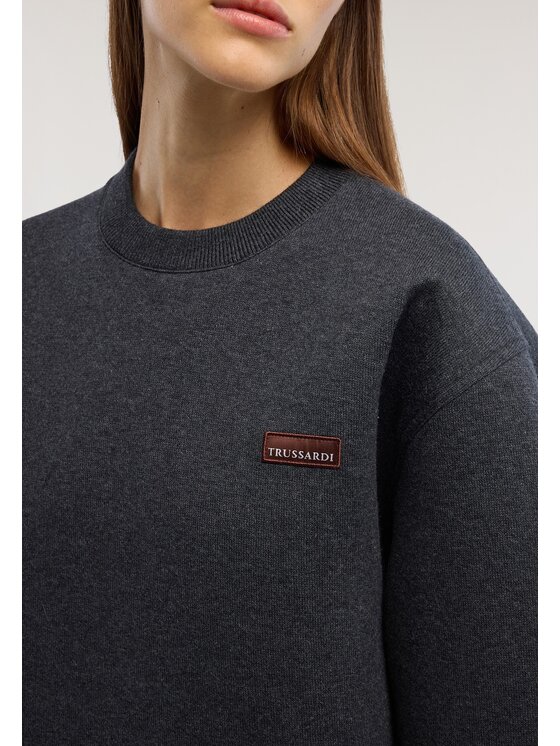 Trussardi Trussardi Felpa G8106000296N027 Grigio Regular Fit