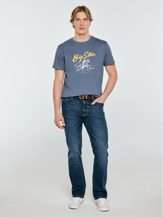 BIG STAR BIG STAR T-Shirt STELIANER Niebieski Basic Fit