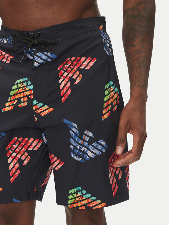 Emporio Armani Emporio Armani Pantaloni scurți pentru înot EM000689 AF12340 FC105 Negru Regular Fit