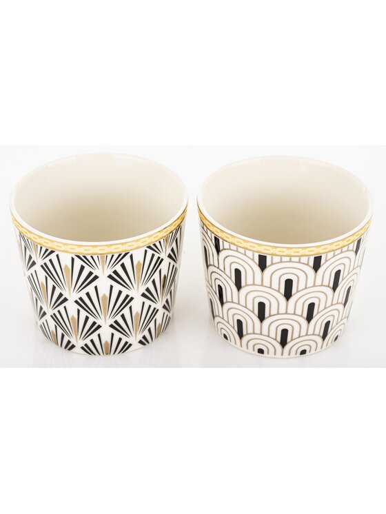 MIAhome MIAhome Zestaw 2 filiżanek porcelanowych ze spodeczkiem DIVERSO Biały