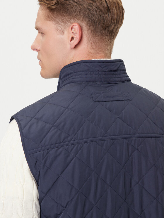 Gant Gant Weste 7006341 Dunkelblau Regular Fit