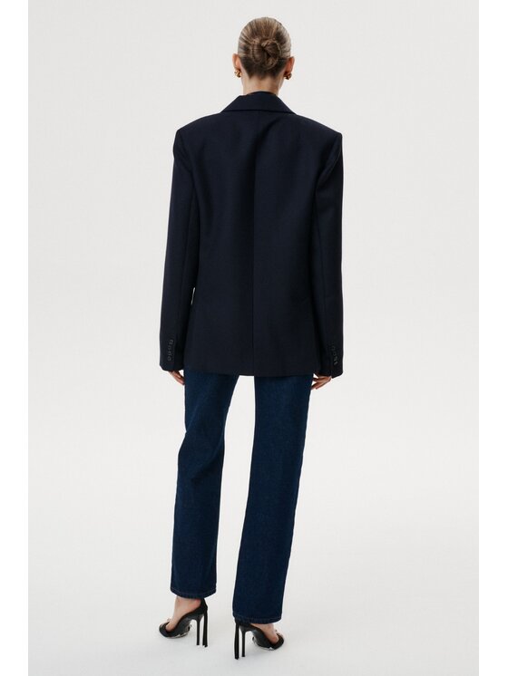 MARI PRETI MARI PRETI Sako Sovana Tmavomodrá Oversize